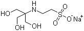 structure of CAS# 70331-82-7, 2-[(三(羟甲基)甲基)氨基]-1-乙磺酸钠
