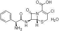 Cefaclor monohydrate molecular structure (CAS 70356-03-5)