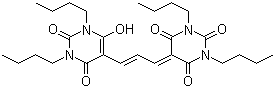 双(1,3-二丁基巴比妥酸)三次甲基氧杂菁分子结构 (CAS 70363-83-6)