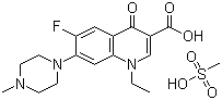structure of CAS# 70458-95-6, 甲磺酸培氟沙星