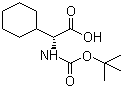 structure of CAS# 70491-05-3, Boc-alpha-Cyclohexyl-D-glycine