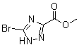 5-溴-1H-1,2,4-三唑-3-羧酸甲酯分子结构 (CAS 704911-47-7)