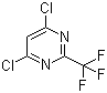 4,6-Dichloro-2-(trifluoromethyl)pyrimidine molecular structure (CAS 705-24-8)