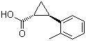 (1R,2R)-2-(2-甲基苯基)环丙烷甲酸分子结构 (CAS 705250-88-0)