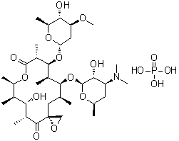 structure of CAS# 7060-74-4, 竹桃霉素磷酸盐