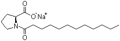CAS 登录号：70609-63-1, N-十二碳酰-L-脯氨酸钠, 1-月桂酰-L-脯氨酸钠