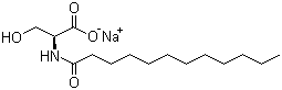 CAS 登录号：70609-64-2, N-十二碳酰-L-丝氨酸钠, 1-月桂酰-L-丝氨酸钠