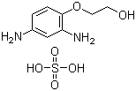 structure of CAS# 70643-20-8, 2,4-二氨基苯氧基乙醇硫酸盐
