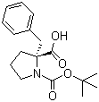 structure of CAS# 706806-60-2, (2R)-2-苄基-1,2-吡咯烷二羧酸 1-叔丁酯