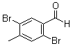 2,5-二溴-4-甲基苯甲醛分子结构 (CAS 706820-09-9)