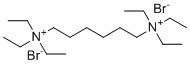 N1,N1,N1,N6,N6,N6-六乙基己烷-1,6-二铵溴化物分子结构 (CAS 7072-43-7)