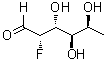 2-脱氧-2-氟-L-岩藻糖分子结构 (CAS 70763-62-1)