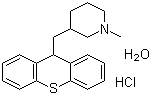 Methixene hydrochloride hydrete molecular structure (CAS 7081-40-5)