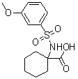 CAS # 708285-81-8, 1-[[(3-Methoxyphenyl)sulfonyl]amino]cyclohexanecarboxylic acid