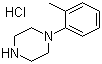 structure of CAS# 70849-60-4, N-(2-Methylphenyl)piperazine hydrochloride