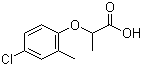 structure of CAS# 7085-19-0, 2-(4-氯-2-甲基苯氧基)丙酸