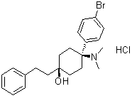 CAS # 70895-01-1, trans-4-(4-Bromophenyl)-4-(dimethylamino)-1-(2-phenylethyl)cyclohexanol hydrochloride