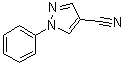 structure of CAS# 709-04-6, 1-Phenylpyrazole-4-carbonitrile
