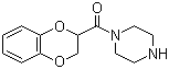 structure of CAS# 70918-00-2, N-(1,4-苯并二噁烷-2-羰基)哌嗪