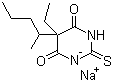structure of CAS# 71-73-8, Thiopental sodium