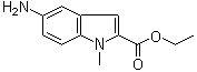 N-甲基-5-氨基吲哚-2-羧酸乙酯分子结构 (CAS 71056-58-1)