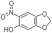 structure of CAS# 7107-10-0, 6-Nitro-1,3-benzodioxol-5-ol