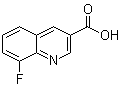 8-氟-3-喹啉羧酸分子结构 (CAS 71082-53-6)