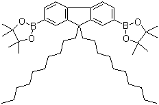 9,9-二癸基芴-2,7-二硼酸二频哪醇酯分子结构 (CAS 711026-06-1)
