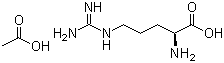 L-精氨酸醋酸盐分子结构 (CAS 71173-62-1)