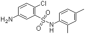 structure of CAS# 71215-81-1, 5-Amino-2-chloro-N-(2,4-dimethylphenyl)benzenesulphonamide
