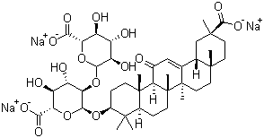 structure of CAS# 71277-78-6, 甘草酸三钠盐