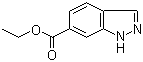 1H-吲唑-6-羧酸乙酯分子结构 (CAS 713-09-7)