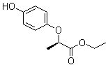 (R)-2-(4-羟基苯氧基)丙酸乙酯分子结构 (CAS 71301-98-9)