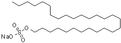 1-二十八烷醇硫酸酯钠盐分子结构 (CAS 71317-47-0)