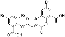 structure of CAS# 71337-53-6, Bis(3,5-dibromosalicyl) fumarate