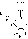 structure of CAS# 71368-80-4, 溴马唑仑