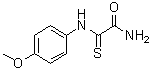 2-[(4-甲氧基苯基)氨基]-2-硫代乙酰胺分子结构 (CAS 71369-81-8)
