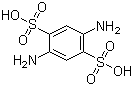 structure of CAS# 7139-89-1, 2,5-二氨基-1,4-苯二磺酸