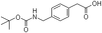 structure of CAS# 71420-92-3, N-叔丁氧羰基-(4-氨基甲基苯基)乙酸