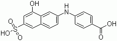 CAS # 71486-49-2, 4-(8-Hydroxy-6-sulfonaphthalen-2-ylamino)benzoic acid