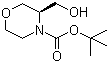 structure of CAS# 714971-28-5, tert-Butyl (3S)-3-(hydroxymethyl)morpholine-4-carboxylate