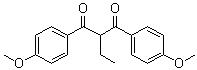 structure of CAS# 71526-44-8, 2-乙基-1,3-二(4-甲氧基苯基)-1,3-丙二酮