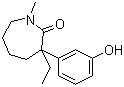 structure of CAS# 71556-74-6, 3-乙基六氢-3-(3-羟基苯基)-1-甲基-2H-氮杂卓-2-酮