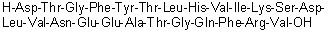 CAS 登录号：716323-71-6, L-alpha-天冬氨酰-L-苏氨酰甘氨酰-L-苯丙氨酰-L-酪氨酰-L-苏氨酰-L-亮氨酰-L-组氨酰-L-缬氨酰-L-异亮氨酰-L-赖氨酰-L-丝氨酰-L-alpha-天冬氨酰-L-亮氨酰-L-缬氨酰-L-天冬氨酰胺酰-L-alpha-谷氨酰-L-alpha-谷氨酰-L-丙氨酰-L-苏氨酰甘氨酰-L-谷氨酰胺酰-L-苯丙氨酰-L-精氨酰-L-缬氨酸