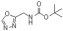 (1,3,4-恶二唑-2-基甲基)氨基甲酸叔丁酯分子结构 (CAS 716329-43-0)