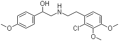 CAS 登录号：71636-38-9, N-[2-羟基-2-(4-甲氧基苯基)乙基]-2-(2-氯-3,4-二甲氧基苯基)乙胺