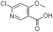 6-氯-4-甲氧基烟酸分子结构 (CAS 716362-10-6)