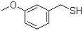 CAS # 7166-64-5, 3-Methoxybenzyl mercaptan, 3-Methoxybenzenemethanethiol