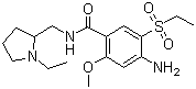 structure of CAS# 71675-85-9, Amisulpride