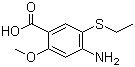 CAS # 71675-86-0, 2-Methoxy-4-amino-5-ethylthiobenzoic acid